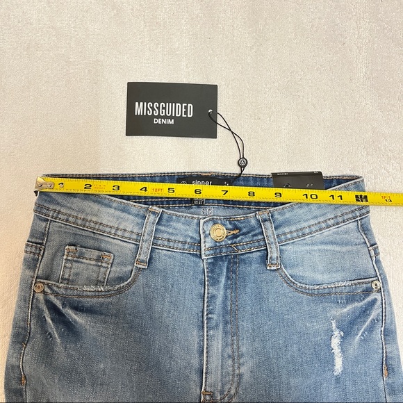 Missguided NEW Sinner High Waisted Ripped Skinny Jeans - Picture 5 of 7